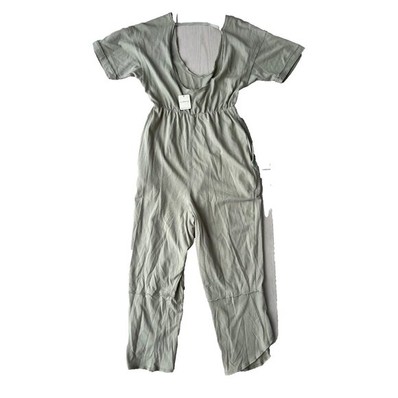Free People Good Side Moss Romper Lime Bean ( XS ) - Picture 5 of 5